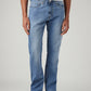 Men's 505 Med Indigo Straight Fit Mid Rise Jeans - Front View