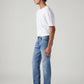 Men's 505 Med Indigo Straight Fit Mid Rise Jeans - Side View