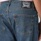 Men's 505 Med Indigo Straight Fit Mid Rise Tinted Jeans - Detail View
