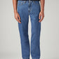 Men's 505 Blue Straight Fit Mid Rise Jeans - Front View