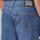 Men's 505 Blue Straight Fit Mid Rise Jeans - 20 View