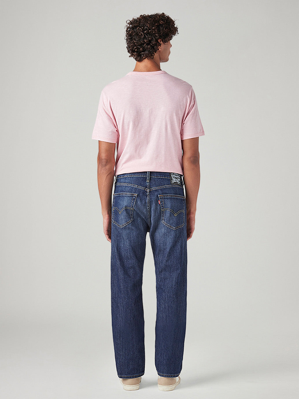 Men's 505 Blue Straight Fit Mid Rise Jeans - 20 View