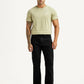 Men's 505 Black Straight Fit Mid Rise Jeans - Front View
