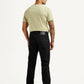 Men's 505 Black Straight Fit Mid Rise Jeans - Back View