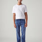 Men's 505 Blue Straight Fit Mid Rise Jeans - Front View
