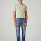 Men's 505 Blue Straight Fit Mid Rise Jeans - Front View