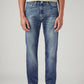 Men's 505 Blue Straight Fit Mid Rise Jeans - Front View