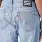 Men's 505 Light Blue Straight Fit Mid Rise Jeans - Detail View