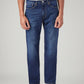 Men's 505 Blue Straight Fit Mid Rise Jeans - Front View