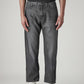 Men's 505 Grey Straight Fit Mid Rise Jeans - Front View