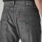 Men's 505 Grey Straight Fit Mid Rise Jeans - Detail View