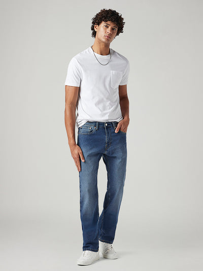 levi's Men's 505 Med Indigo Straight Fit Mid Rise Jeans-picture-31