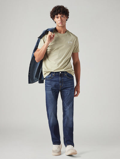 levi's Men's 505 Med Indigo Straight Fit Mid Rise Tinted Jeans-picture-27