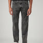 Men's 505 Charcoal Grey Straight Fit Mid Rise Jeans - Front View