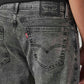 Men's 505 Charcoal Grey Straight Fit Mid Rise Jeans - Detail View