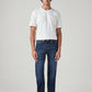Men's 505 Blue Straight Fit Mid Rise Jeans - Front View