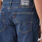 Men's 505 Blue Straight Fit Mid Rise Jeans - Detail View