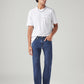 Men's 505 Blue Straight Fit Mid Rise Jeans - Styleshot View