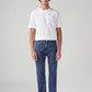 Men's 505 Blue Straight Fit Mid Rise Jeans - Front View