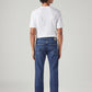 Men's 505 Blue Straight Fit Mid Rise Jeans - Back View