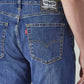 Men's 505 Dark Indigo Straight Fit Mid Rise Jeans - 20 View