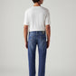 Men's 505 Blue Straight Fit Mid Rise Jeans - Back View