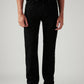 Men's 505 Black Straight Fit Mid Rise Jeans - Front View