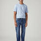 Men's 505 Dark Indigo Straight Fit Mid Rise Jeans - Front View