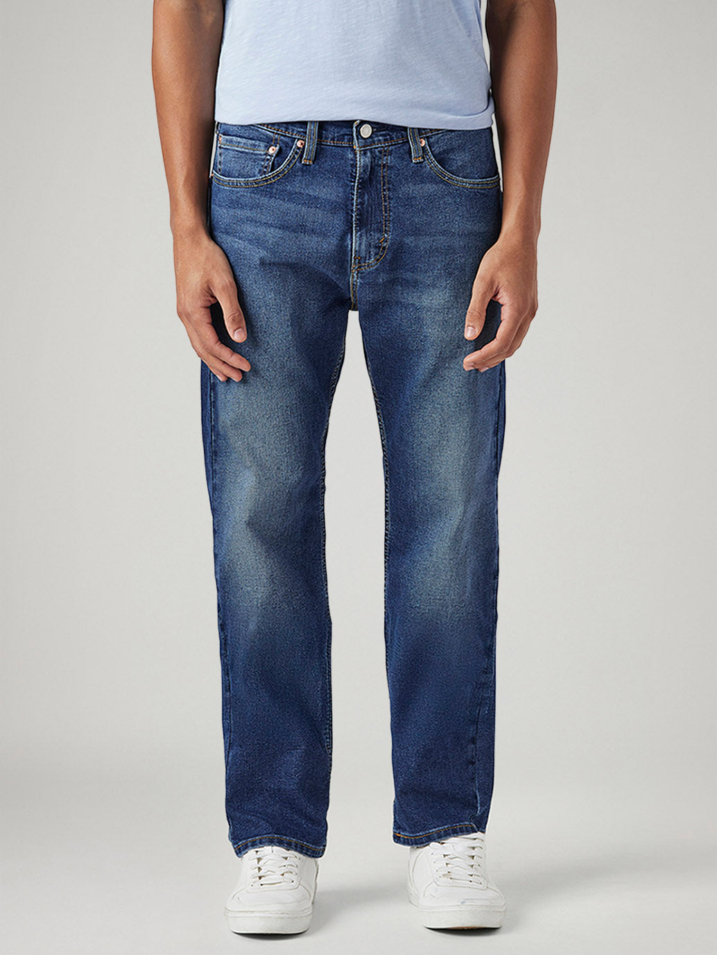 Men's 505 Dark Indigo Straight Fit Mid Rise Jeans – Levis India Store