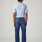 Men's 505 Dark Indigo Straight Fit Mid Rise Jeans - Back View