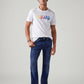 Men's 505 Blue Straight Fit Mid Rise Jeans - Styeshot View