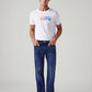 Men's 505 Blue Straight Fit Mid Rise Jeans - Front View