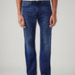Men's 505 Blue Straight Fit Mid Rise Jeans - Front View
