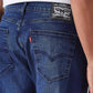Men's 505 Blue Straight Fit Mid Rise Jeans - 20 View