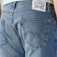 Men's 505 Blue Straight Fit Mid Rise Jeans - Detail View