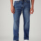 Men's 505 Blue Straight Fit Mid Rise Jeans - Front View