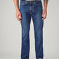 Men's 505 Blue Straight Fit Mid Rise Jeans - Front View