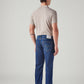 Men's 505 Blue Straight Fit Mid Rise Jeans - Back View