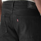 Mens 505 Mid Rise Straight Fit Cotton Stretch Blend Jeans - Detail View