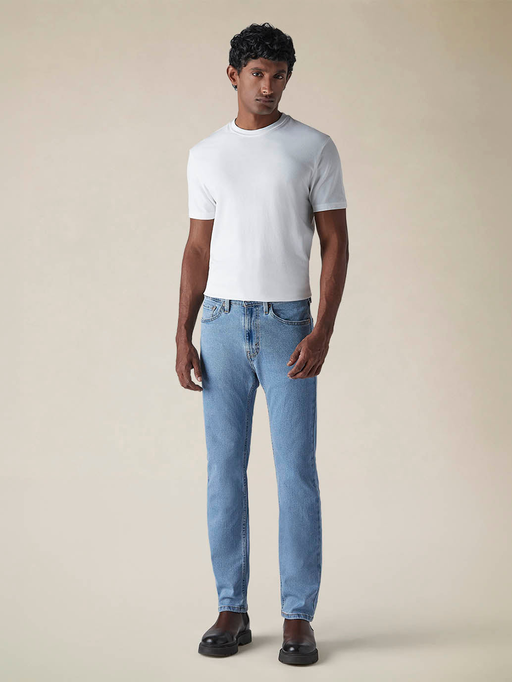Mens 505 Mid Rise Straight Fit Cotton Stretch Blend Jeans - 6f34b424-d642-4929-8727-22bd95ff9cef View