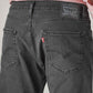 Men's 505 Charcoal Grey Straight Fit Mid Rise Jeans - Detail View