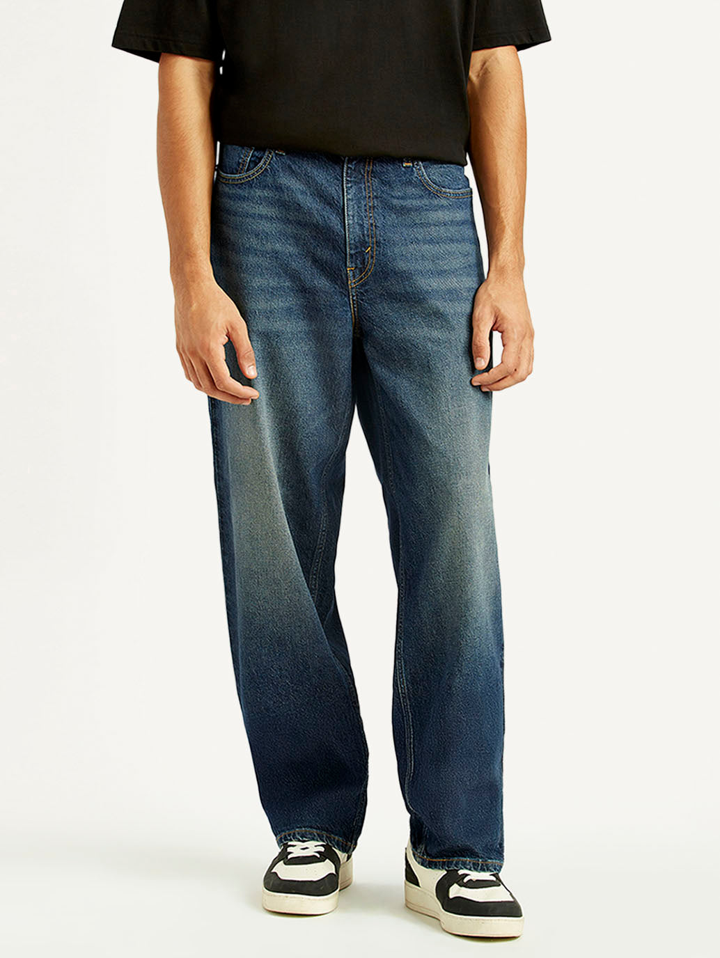 Men's 578 Dark Indigo Loose Fit Mid Rise Jeans - Front View