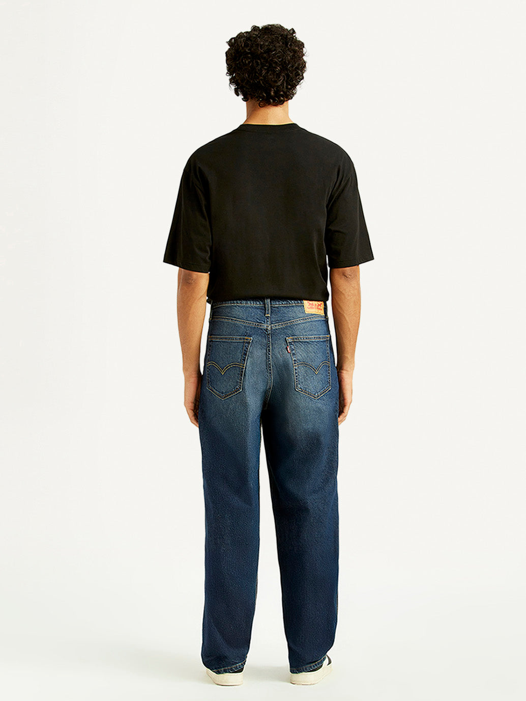 Men's 578 Dark Indigo Loose Fit Mid Rise Jeans - Back View