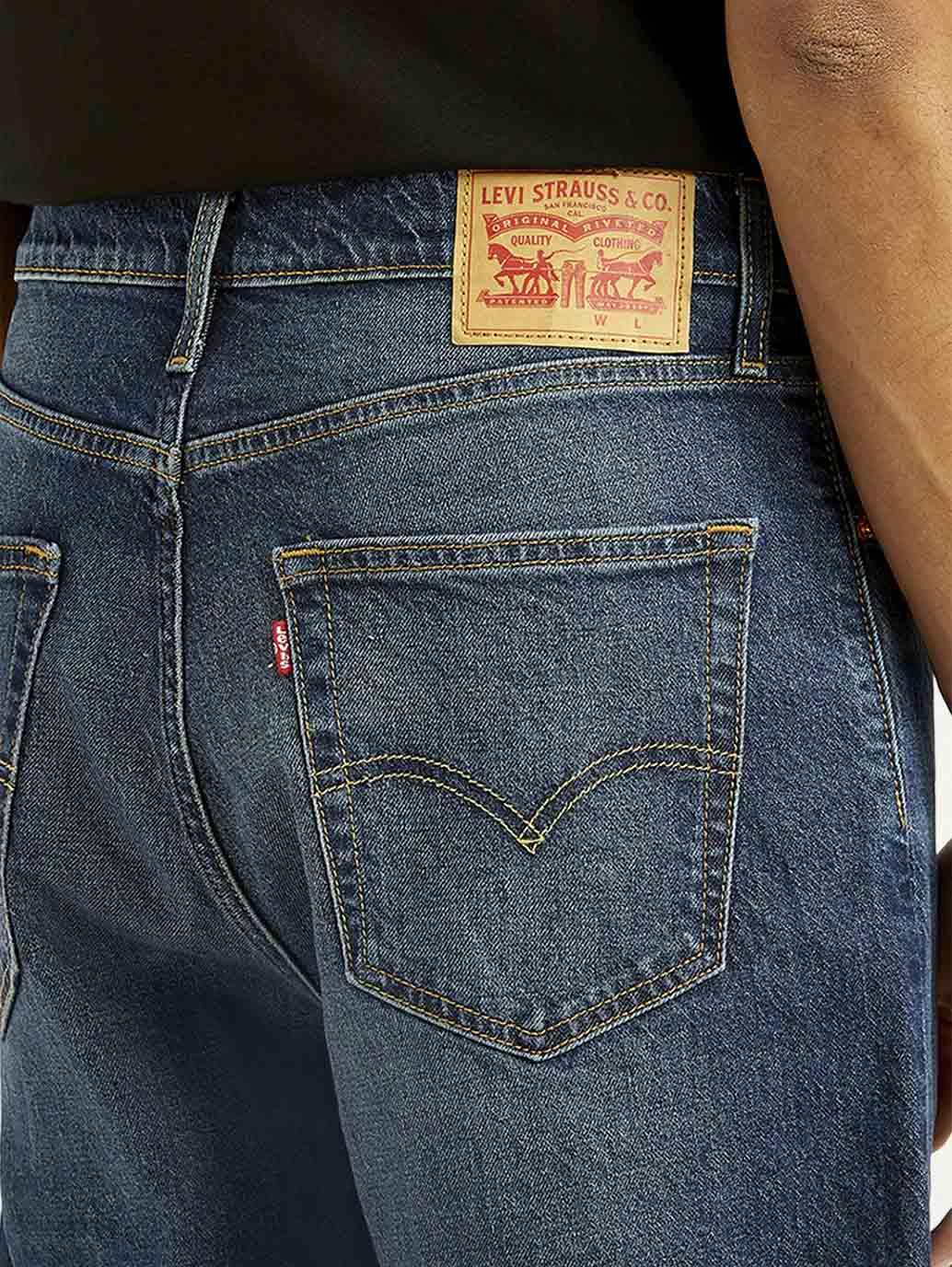 Men's 578 Dark Indigo Loose Fit Mid Rise Jeans - Detail View