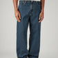 Men's 578 Dark Blue Baggy Fit Mid Rise Tinted Jeans - Front View