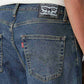 Men's 578 Dark Blue Baggy Fit Mid Rise Tinted Jeans - Detail View