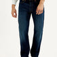 Men's 555 Dark Indigo Loose Fit Mid Rise Jeans - Front View