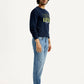 Men's 555 Med Indigo Loose Fit Mid Rise Jeans - Side View