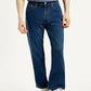 Men's 555 Dark Indigo Loose Fit Mid Rise Jeans - Front View