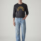 Men's 555 Light Blue Relaxed Straight Fit Mid Rise Jeans - Styleshot View